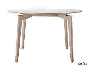 FIFTY-T - Round wooden dining table _ Sedex