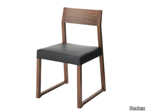 ECO - Wooden chair with integrated cushion _ Sedex