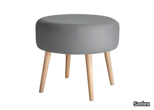 CLUB - Upholstered round pouf _ Sedex