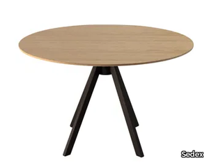 IKEBANA - Round steel and wood dining table _ Sedex