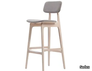 WE - Wooden barstool with footrest _ Sedex