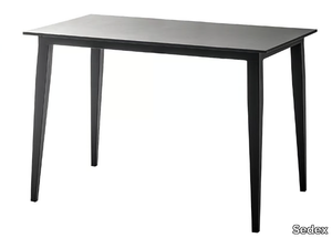 CARRÉ - Rectangular steel dining table _ Sedex