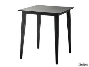 CARRÉ - Square steel dining table _ Sedex