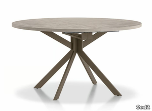 OLIMPO - Extending round ceramic table _ Sedit