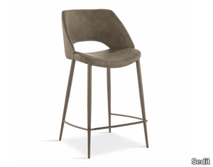 ARISA - High Eco-leather stool with back _ Sedit