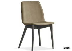 TWIST - Upholstered Eco-leather chair with ash frame _ Sedit