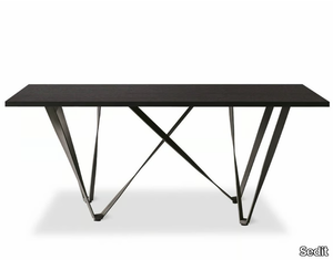 WAVE - Rectangular oak table _ Sedit