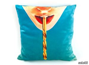 DRILL - Square fabric cushion _ seletti