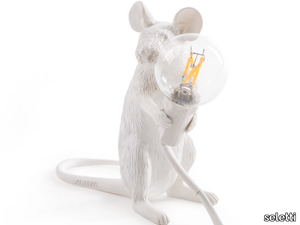 MOUSE LAMP SITTING - MAC - Resin table lamp _ seletti