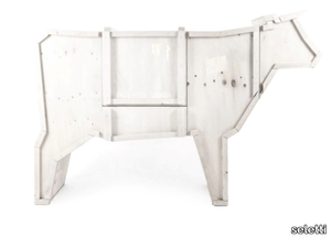 SENDING COW - Wooden highboard with doors _ seletti