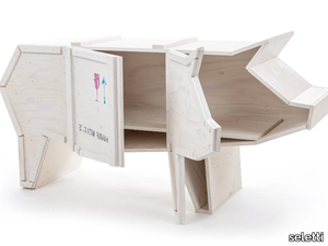 SENDING PIG - Wooden sideboard with doors _ seletti