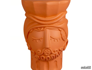 TERRACOTTA TESTA DI MORO MAN STOOL - Terracotta stool _ seletti