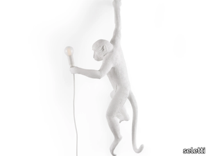 THE MONKEY LAMP HANGING - LED resin wall lamp _ seletti