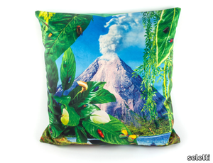 VOLCANO - Square fabric cushion _ seletti