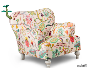 BOTANICAL DIVA - Fabric armchair with armrests _ seletti