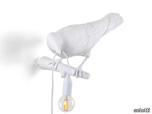 BIRD LAMP LOOKING LEFT/RIGHT - LED resin wall lamp _ seletti