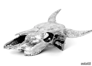 BISON SKULL - Aluminium decorative object _ seletti