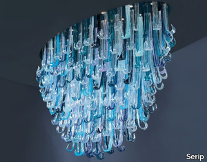 GEYSER FONTAIN - Handmade glass ceiling lamp _ Serip