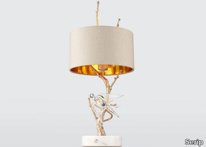 VOA PLIÉ SMALL - Handmade LED bronze table lamp _ Serip