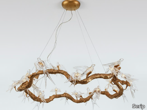 VOA HOOP - LED handmade bronze pendant lamp _ Serip