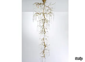 GLAMOUR STALACTITE LARGE - Handmade bronze pendant lamp _ Serip