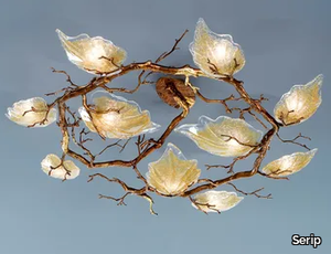 OUTONO OAK - Handmade bronze ceiling light _ Serip