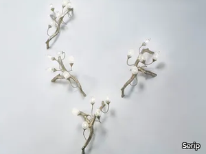 LOTUS SEED - LED handmade bronze wall lamp _ Serip
