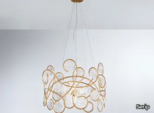 LINES BEMOLLE MEDIUM - Handmade bronze pendant lamp _ Serip