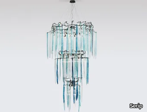 WATERFALL CASCADE TRIPLE - Handmade bronze pendant lamp _ Serip