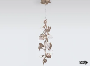 CALATHEA ORNATA SMALL - LED handmade bronze pendant lamp _ Serip