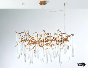 AQUA MAKRAMA - Handmade bronze pendant lamp _ Serip