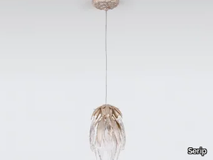 DANDELION CYNARA MEDIUM - LED handmade bronze pendant lamp _ Serip