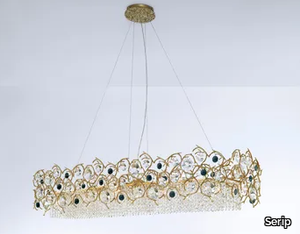 DIAMOND KURUS LARGE - Halogen pendant lamp with crystals _ Serip