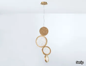 LUNA CLOVER ORGANIC - LED handmade bronze pendant lamp _ Serip