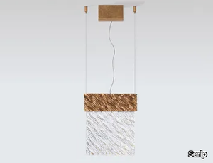 MONDRIAN COASTLINE MEDIUM - LED handmade bronze pendant lamp _ Serip