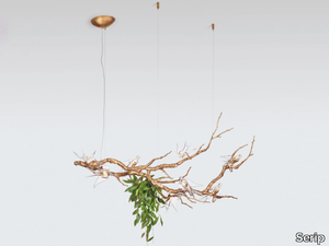 VOA FLOAT & NEST LARGE - LED handmade bronze pendant lamp _ Serip