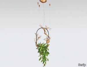 VOA UTOPIA & NEST MEDIUM - LED handmade bronze pendant lamp _ Serip