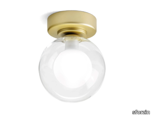 COSMO - Ceiling lamp in borosilicate glass and metal _ sforzin