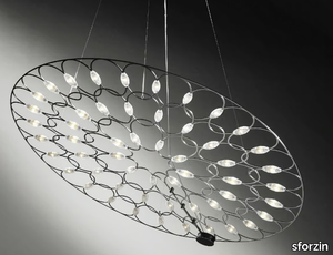 LAFRA ORIZZONTALE - LED steel pendant lamp _ sforzin