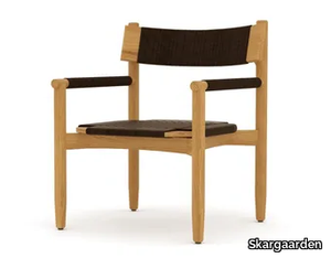 KOSTER - Teak garden armchair with armrests _ Skargaarden