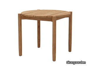 KOSTER - Round teak garden side table _ Skargaarden