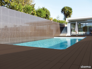 MARINA COMPACT - ARGILLA - WPC outdoor floor tiles _ SKEMA