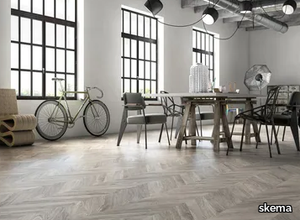 SYNCRO PARQUET HYDRO - 1156ROVERE GRIGIO - Laminate flooring with wood effect _ SKEMA