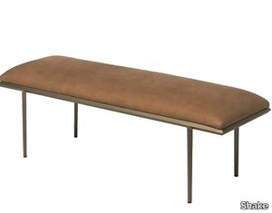 PRISM - Upholstered leather bench _ Shake