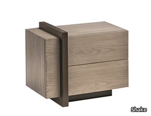 BREAK - Rectangular wooden bedside table with drawers _ Shake