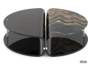 MARS - Wood and glass coffee table _ Sicis