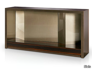 ORIGAMI - Rectangular ebony console table _ Sicis