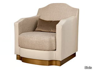 BORGIA - Fabric armchair with armrests _ Sicis