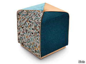 CHAMALEON - Square fabric pouf _ Sicis