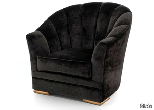 DIAMOND - Fabric armchair with armrests _ Sicis